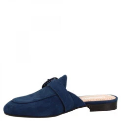 Women's Handmade Mules Shoes With Buckle In Blue Suede Leather 12 Women's Handmade Mules Shoes With Buckle In Blue Suede Leather -Shoes Store 097 camoscio blu 75bda133 f06f 40a7 a3af 25f204a914ef