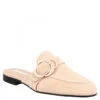 Women's Handmade Mules Shoes With Buckle In Nude Suede Leather -Shoes Store 097 camoscio peach 0f741866 dd4e 4d4b 8a27 935e4e1dab2a