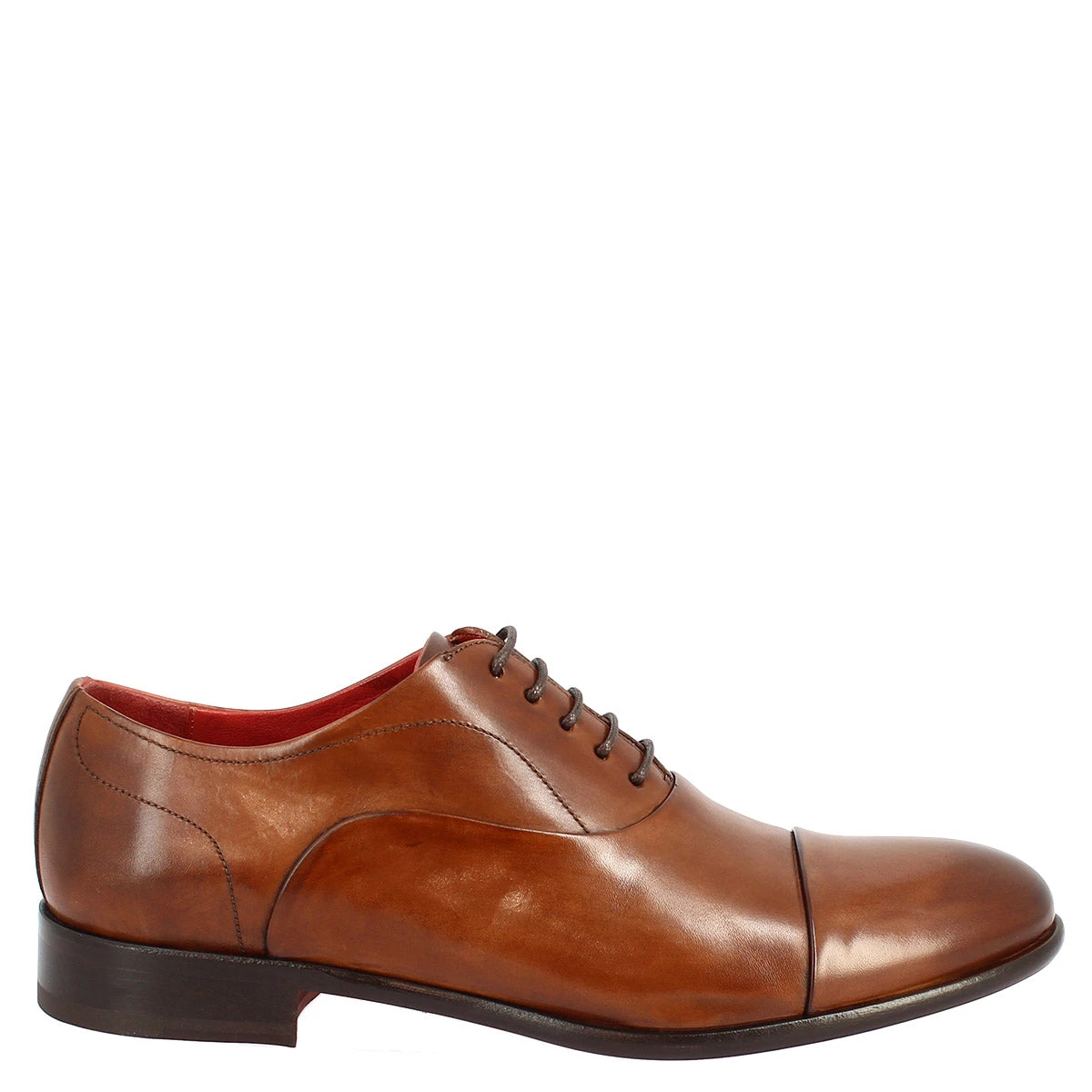 Men's Lace-up Shoes Handmade In Brandy Leather 4 Men's Lace-up Shoes Handmade In Brandy Leather - Image 2