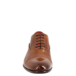 Men's Lace-up Shoes Handmade In Brandy Leather 12 Men's Lace-up Shoes Handmade In Brandy Leather -Shoes Store 6824 0002