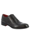 Men's Lace-up Shoes Handmade In Black Leather -Shoes Store 6825 0003