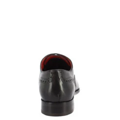 Men's Lace-up Shoes Handmade In Black Leather -Shoes Store 6825 0006