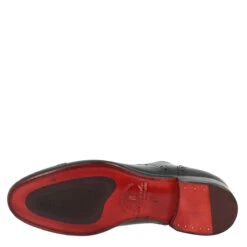 Men's Lace-up Shoes Handmade In Black Leather -Shoes Store 6825 0009