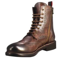 Candy Amphibians For Men In Bronzed Washed Leather -Shoes Store Anfibi candy da uomo in pelle 373401CANDYBRONZATO 4