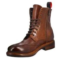 Candy Amphibians For Men In Washed Leather In Dark Tan Colour -Shoes Store Anfibi candy da uomo in pelle 373401CANDYCUOIOSCURO 4