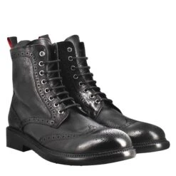 Candy Amphibians For Men In Black Washed Leather 15 Candy Amphibians For Men In Black Washed Leather -Shoes Store Anfibi candy da uomo in pelle colore nero 373401nero 7