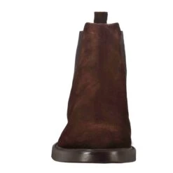 Chelsea Boot For Men In Dark Brown Suede -Shoes Store Chelsea boot da uomo colore marrone scuro 10651CAMOSCIOTESTADIMORO 3
