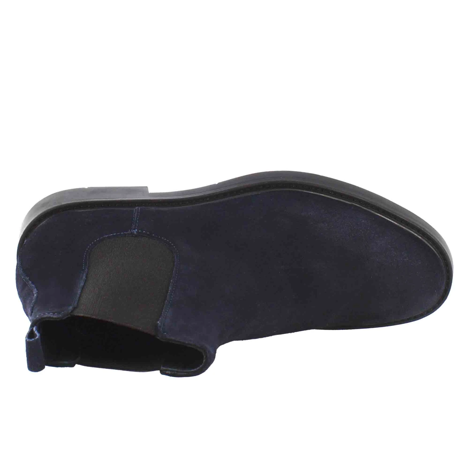 Chelsea Boot Da Uomo In Pelle Scamosciata Di Colore Blu Scuro - Image 5