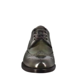 Women's Derby With Brogue Effect In Dark Green Leather -Shoes Store Derby effetto brogue colore verde 11662capriverdone 3