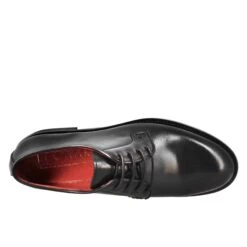 Smooth Women's Derby In Black Leather -Shoes Store Derby in pelle liscia colore nero 11664caprinero 5