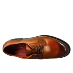 Smooth Women's Derby In Light Brown Leather -Shoes Store Derby in pelle liscia colore siena 11664caprisiena 5
