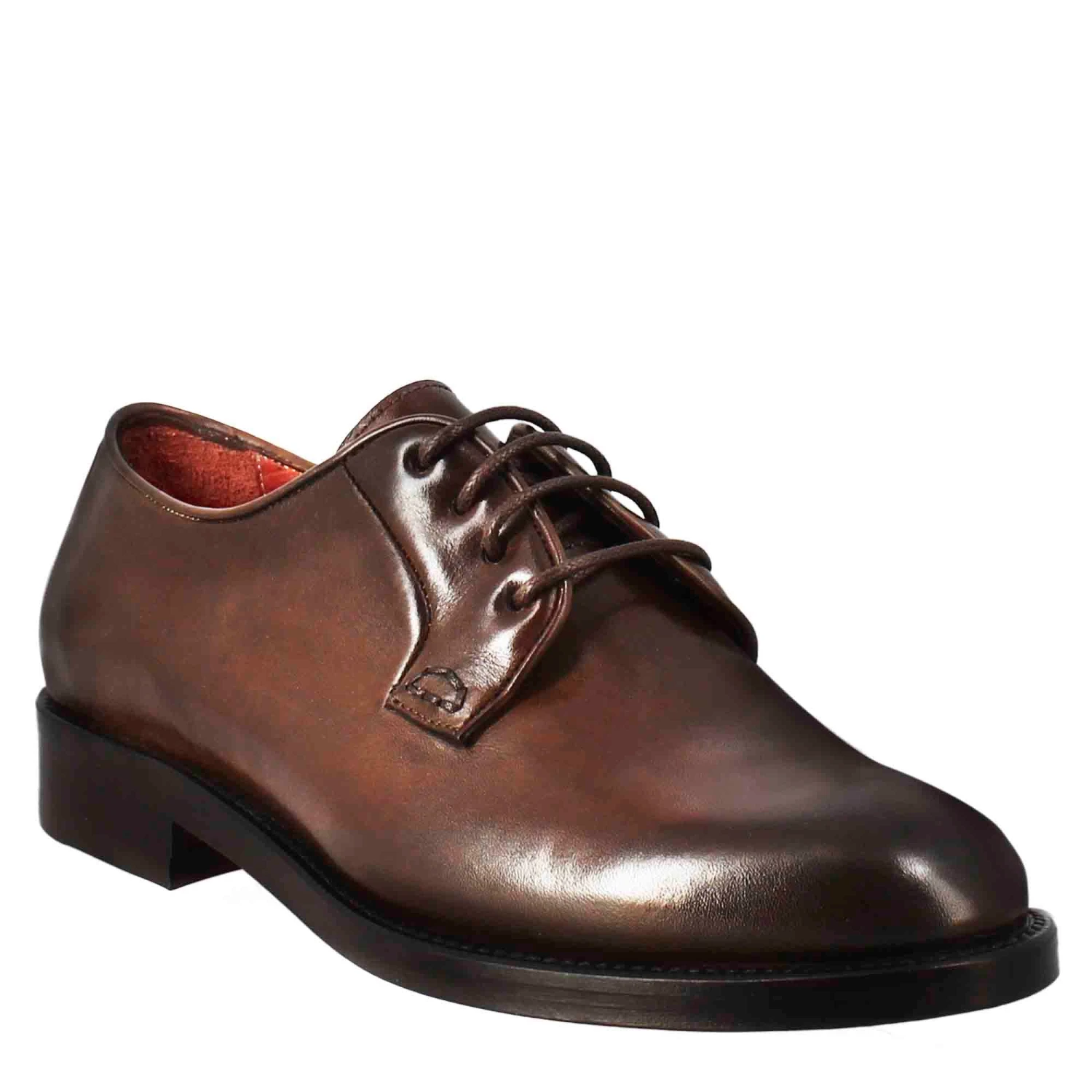 Women's Derby In Dark Brown Smooth Leather 3 Women's Derby In Dark Brown Smooth Leather