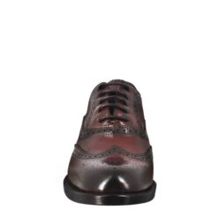 Women's Brogue Effect Brogue Shoes In Burgundy Leather -Shoes Store Francesina brogue da 20donna in 20pelle 11663BORDO 3