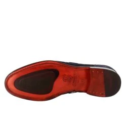 Dark Blue Suede Men's Tassel Loafers -Shoes Store Mocassino con nappine da uomo in pelle scamociata 11245blugalassia 6