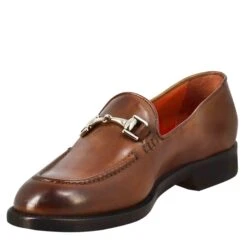 Women's Moccasin In Brown Leather With Buckle -Shoes Store Mocassino da donna con 20fibbia in pelle 9426capribrandy 4