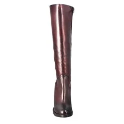 Smooth Women's Knee-high Boot With High Heel In Burgundy Leather 9 Smooth Women's Knee-high Boot With High Heel In Burgundy Leather -Shoes Store Stivale al ginocchio da donna liscio con tacco alto in pelle bordeaux 8552BORDo 3