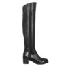 Smooth Over-the-knee Women's Boot With Medium Heel In Black Leather -Shoes Store Stivale sopra il ginocchio da donna in pelle colore nero 2530GNERO 1