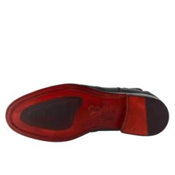 Chelsea Boot With Brogue Details For Men In Black Leather With Elastic -Shoes Store Stivaletto chelsea con dettagli brogue da uomo 11590NERO 6