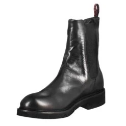 Paupa Women's Chelsea Boot In Black Washed Leather -Shoes Store Stivaletto chelsea paupa da donna in pelle colore nero 3577341PAPUANERO 4