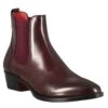 Women's Smooth Chelsea Boot With Medium Heel In Burgundy-coloured Leather -Shoes Store Stivaletto da donna chelsea liscio con tacco colore 20bordeaux 11504 CAPRI BORDEAUX 2