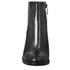 Smooth Women's Ankle Boot With High Heel In Black Leather -Shoes Store Stivaletto da donna liscio con tacco alto in pelle 8559nero 3