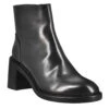 Women's Low Diver Boot With Heel In Black Washed Leather -Shoes Store Stivaletto diver basso da donna in pelle colore nero 263824divernero 2