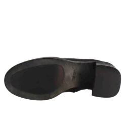 Women's Low Diver Boot With Heel In Black Washed Leather -Shoes Store Stivaletto diver basso da donna in pelle colore nero 263824divernero 5