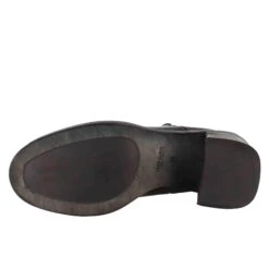 Women's Diver Chelsea Boot With Heel In Black Washed Leather -Shoes Store Stivaletto diver chelsea da donna con tacco colore nero 263825DIVERNERO 6