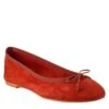 Light Brick-colored Women's Ballet Flats In Suede Without Lining -Shoes Store ballerine leggere da donna in camoscio 7216camosciomattone 2