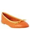 Light Women's Orange Flats Shoes In Smooth Leather -Shoes Store ballerine leggere da donna in pelle 72167216nappaarancione 2