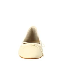 Light Beige Women's Ballet Flats In Smooth Leather -Shoes Store ballerine leggere da donna in pelle 7216nappabeige 3