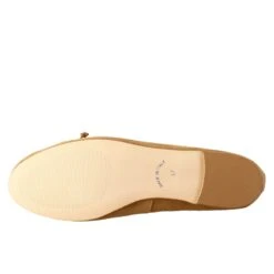 Light Brown Suede Women's Ballet Flats Without Lining -Shoes Store ballerine leggere da donna in pelle 7216nappacuoio 6