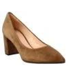 Décolletté In Brown Suede With High Heel -Shoes Store decollete donna camoscio marrone 6400 2