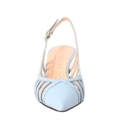 Women's Décolleté In Light Blue Patent Leather With Pointed Toe -Shoes Store decollette CC 80 da donna in pelle verniciata 5504jeans 3