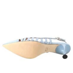 Women's Décolleté In Light Blue Patent Leather With Pointed Toe -Shoes Store decollette CC 80 da donna in pelle verniciata 5504jeans 6