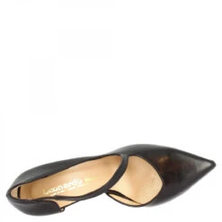 Women's Handmade Elegant Pointed Toe Pumps With High Heels In Black Nappa Leather -Shoes Store decolt C3 A8 a punta eleganti con tacco alto da donna fatte a mano in nappa nera ab064d23 4691 4296 bade 612abd8f3e9d