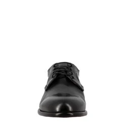 Elegant Black Derby For Men In Smooth Leather -Shoes Store derby da uomo in pelle 11275nero 3