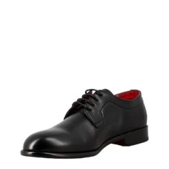 Elegant Black Derby For Men In Smooth Leather -Shoes Store derby da uomo in pelle 11275nero 4