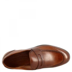 Elegant Men's Moccasins With Rounded Toe Handmade In Brandy Calf LEATHER -Shoes Store mocassini eleganti con punta arrotondata da uomo fatti a mano in pelle di vitello brandy c10a11f4 a67f 4c82 b43e 787af266df4a