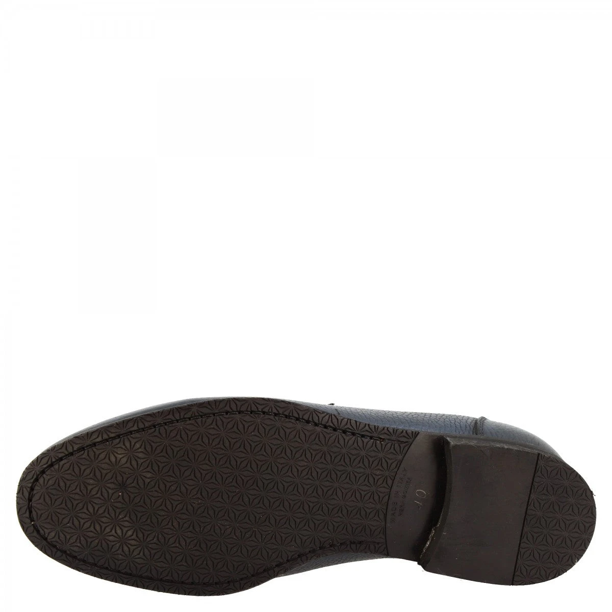 Handmade Men's Loafers With Rounded Toe In Blue Calf LEATHER 9 Handmade Men's Loafers With Rounded Toe In Blue Calf LEATHER - Image 7