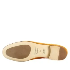 Women's Bag Moccasin In Orange Suede -Shoes Store mocassino da donna in camoscio 222flecce 5