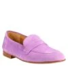 Woman's Bag Moccasin In Lilac Suede