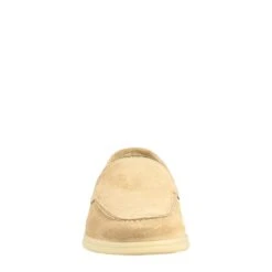 Women's Flexible Moccasin In Nude Suede -Shoes Store mocassino da donna in pelle scamosciata 1200nude 3