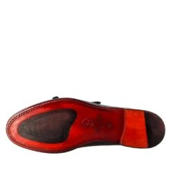 Black Double Buckle Moccasin For Men -Shoes Store mocassino da uomo doppia fibbia 11283nero 6