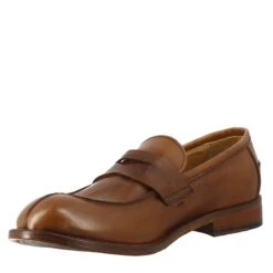 Men's Elegant Vintage Beige Moccasin In Smooth Leather 12 Men's Elegant Vintage Beige Moccasin In Smooth Leather -Shoes Store mocassino da 20uomo in pelle marrone 36526 35beige 4