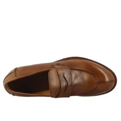 Men's Elegant Vintage Beige Moccasin In Smooth Leather 13 Men's Elegant Vintage Beige Moccasin In Smooth Leather -Shoes Store mocassino da 20uomo in pelle marrone 36526 35beige 5