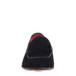 Elegant Black Suede Men's Moccasin -Shoes Store mocassino da 20uomo in pelle scamosciata 11313nero 3