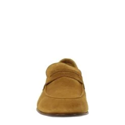 Handmade Men's Slip-on Loafers In Brown Suede LEATHER -Shoes Store mocassino dauomo in pelle scamosciata 07730camoscioluggage 3