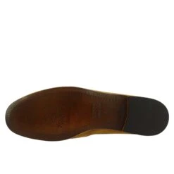 Handmade Men's Slip-on Loafers In Brown Suede LEATHER -Shoes Store mocassino dauomo in pelle scamosciata 07730camoscioluggage 6