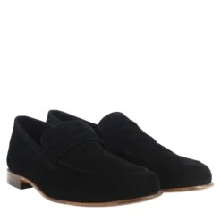 Black Suede Men's Pocket Style Loafer -Shoes Store mocassino dauomo in pelle scamosciata 07730nero 7